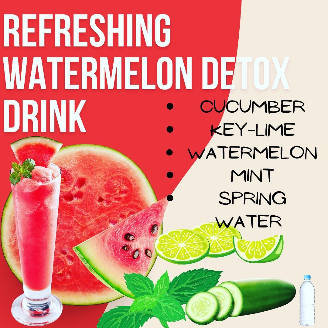 Cold Pressed Watermelon Strawberry Sea Moss Juice