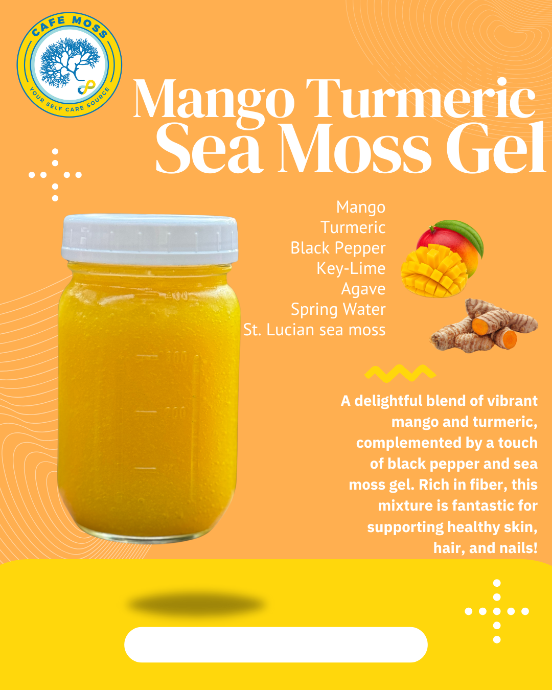 Mango Tango Turmeric Sea Moss Gel